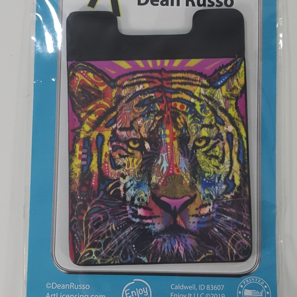 Dean Russo Tiger Leather Phone Pocket